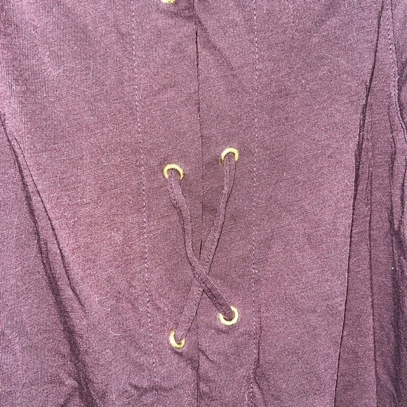 Victoria Secret sport plum tank . Cross cross back size small - Picture 4 of 5